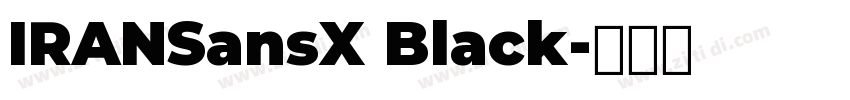 IRANSansX Black字体转换